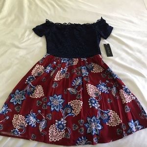 NWT Lace Off Shoulder Dress